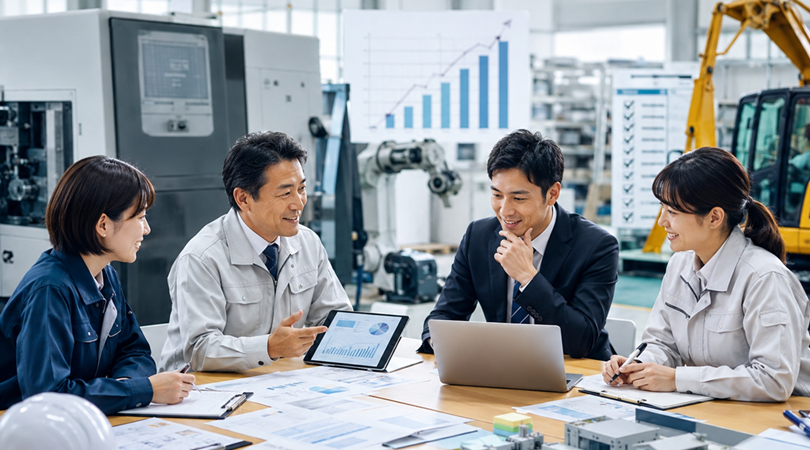 設備投資計画・将来の事業計画の会社打ち合わせのイメージ画像.png 810 x 450
