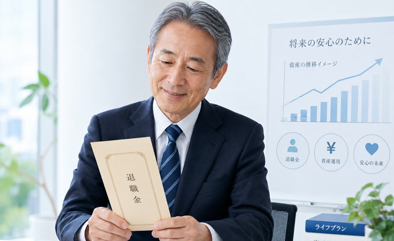 退職金や退職所得節税のイメージ画像.