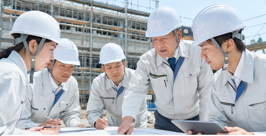 建設業や建築業の研修や教育のイメージ画像