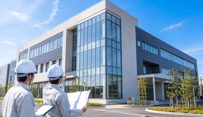 建設業や建築業の工事完成のイメージ画像