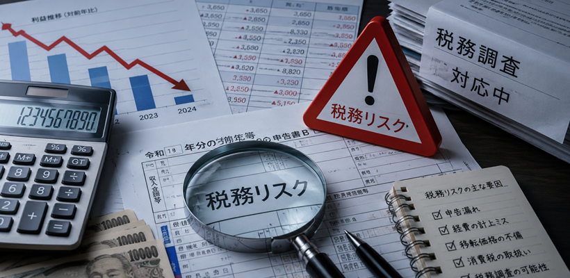 税務調査･追徴税額など税務リスクのイメージ画像