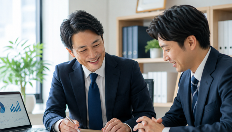 会社の数字や情報を共有する重要な経営パートナーのイメージ画像