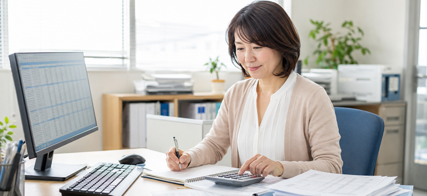30代・40代女性がパートや正社員で入社し税理士事務所や会計事務所で働くイメージ画像