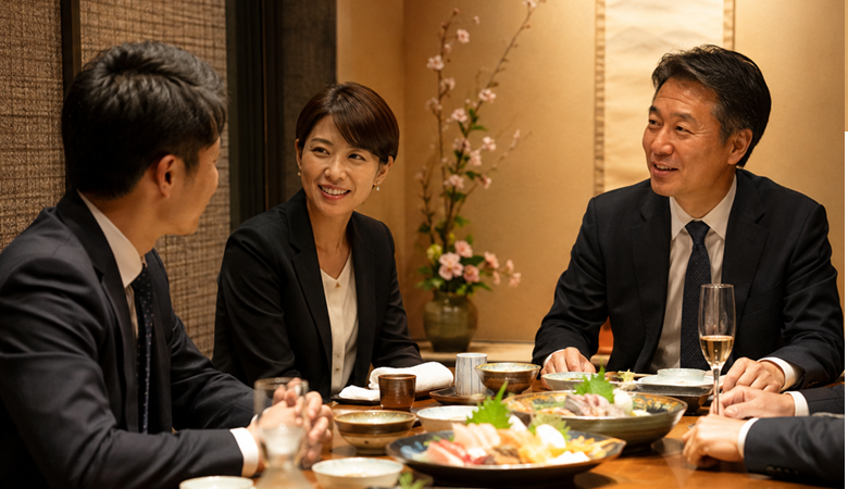 接待交際費や会議費など打ち合わせ飲食費のイメージを画像