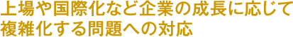 上場や国際化のメッセージ